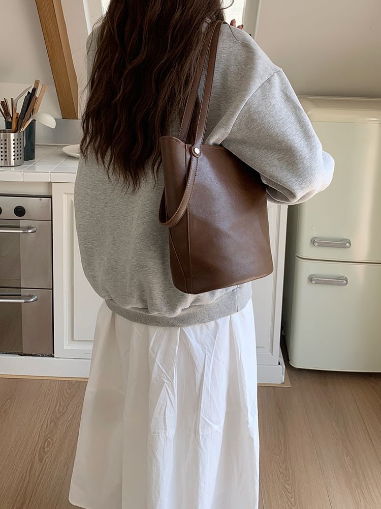 Leather Bag Bucket Faux