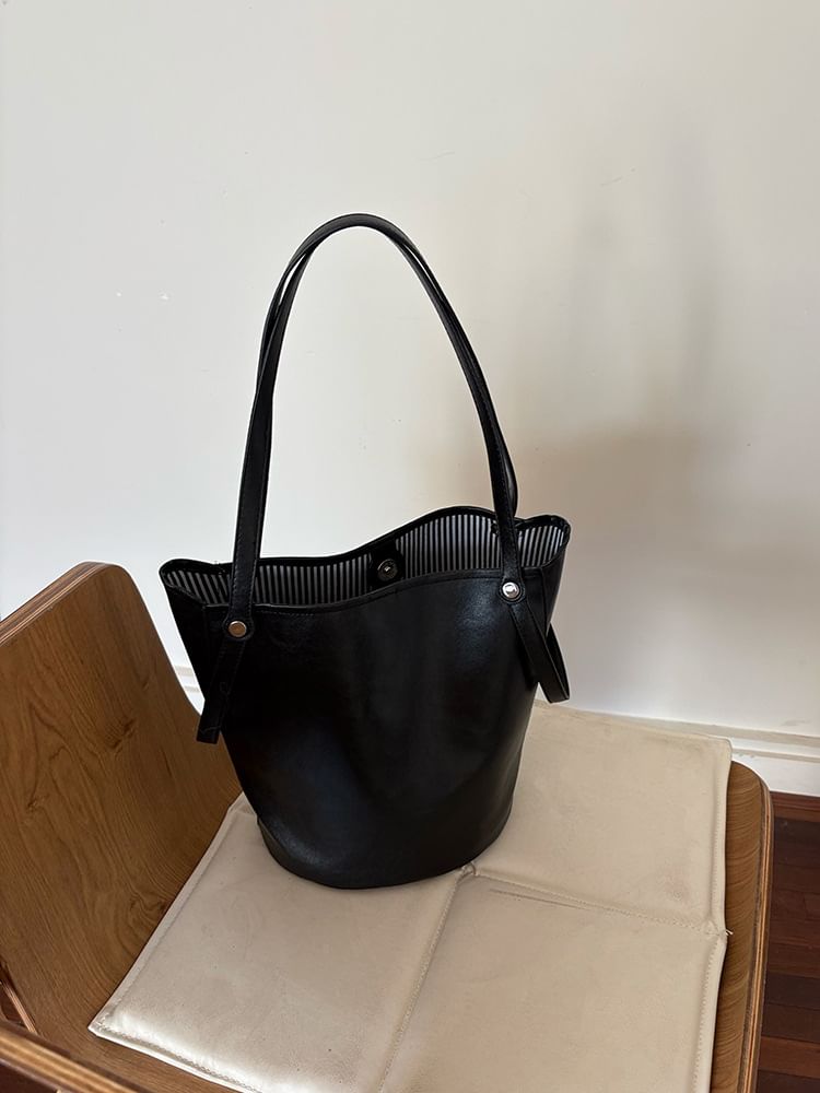 Leather Bag Bucket Faux