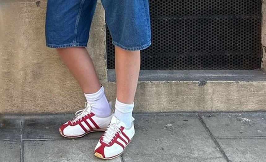 Shorts Pocket Waist Washed Low Straight-Leg Denim