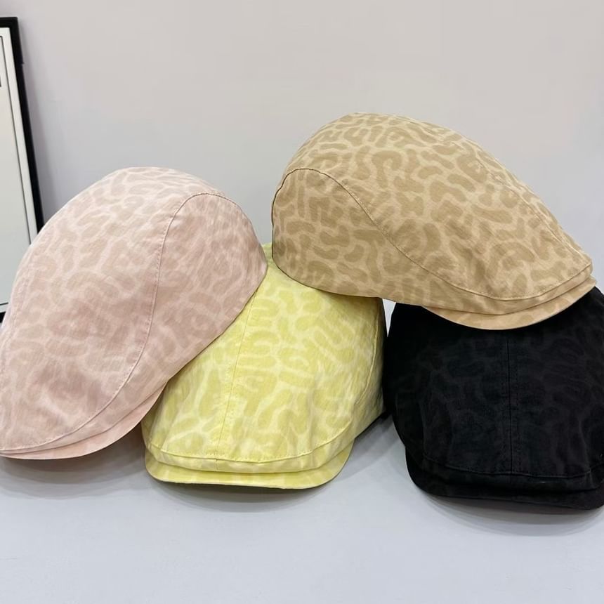 Leopard Flat Print Cap