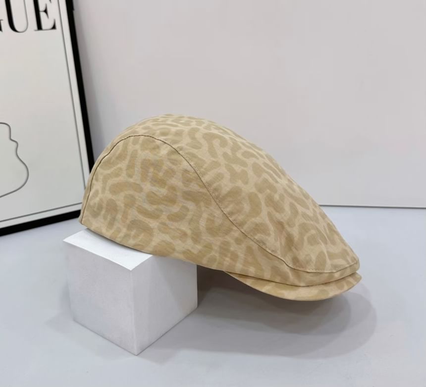 Leopard Flat Print Cap
