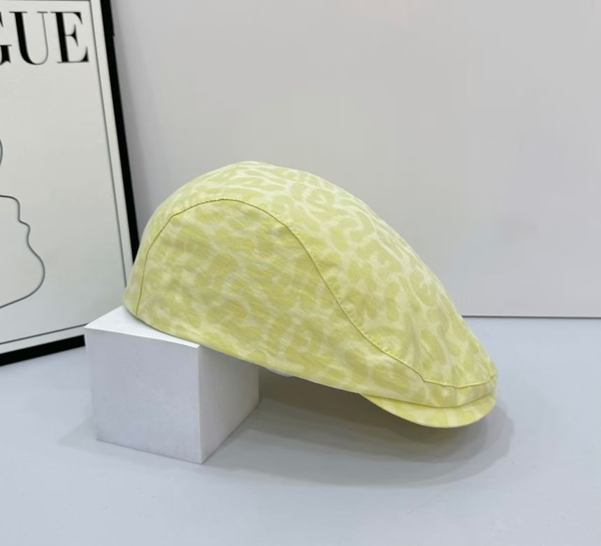 Leopard Flat Print Cap