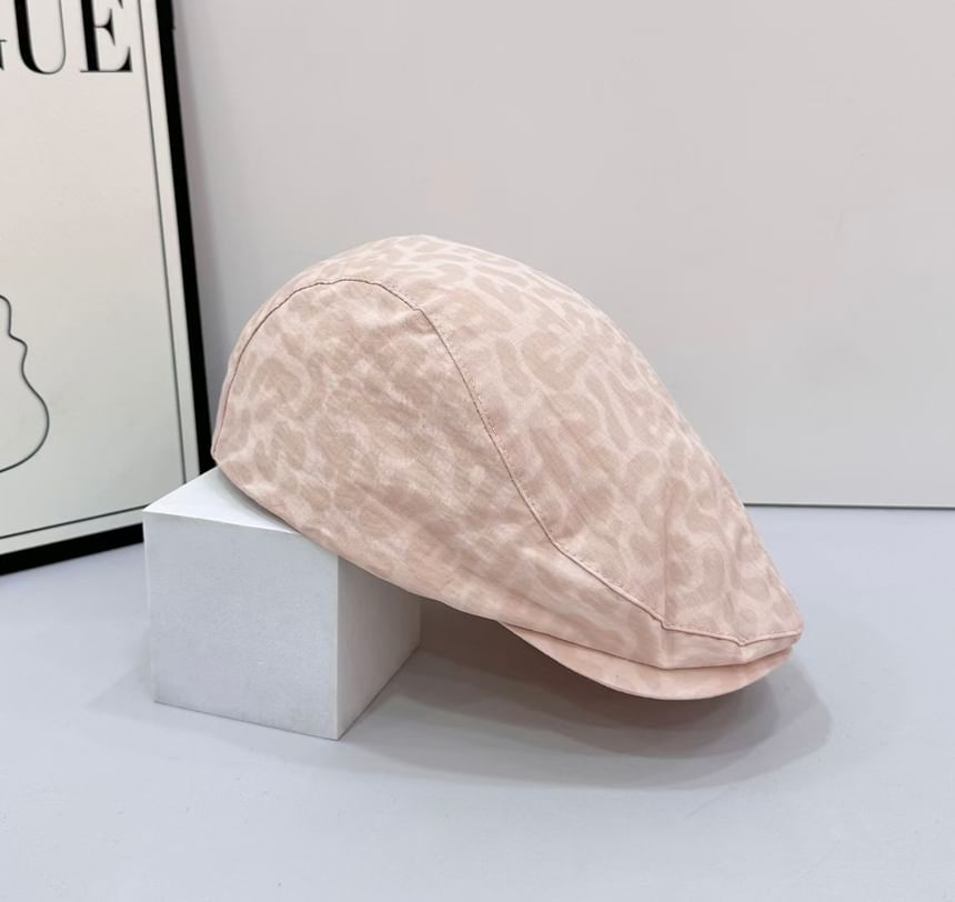 Leopard Flat Print Cap