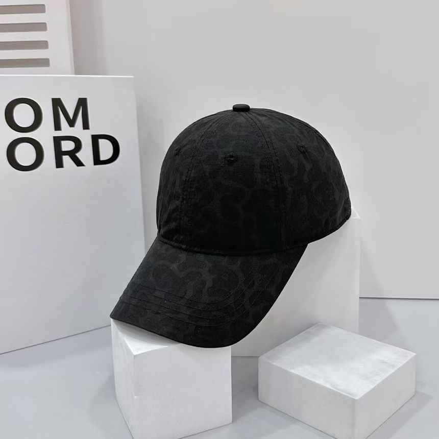 Baseball Print Leopard Cap