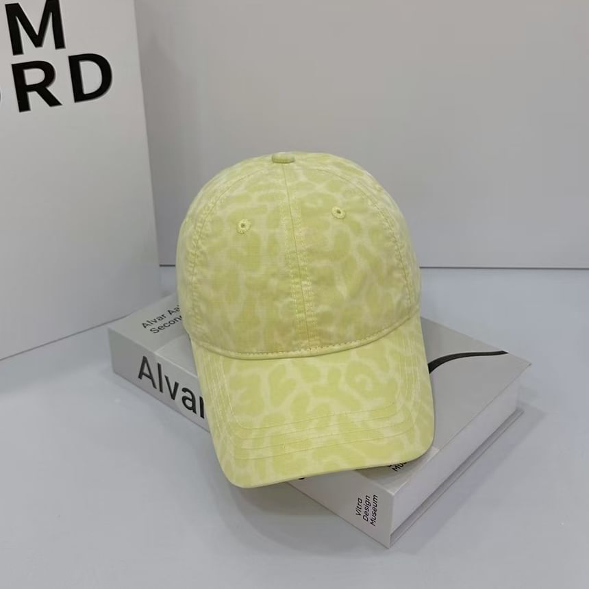 Baseball Print Leopard Cap