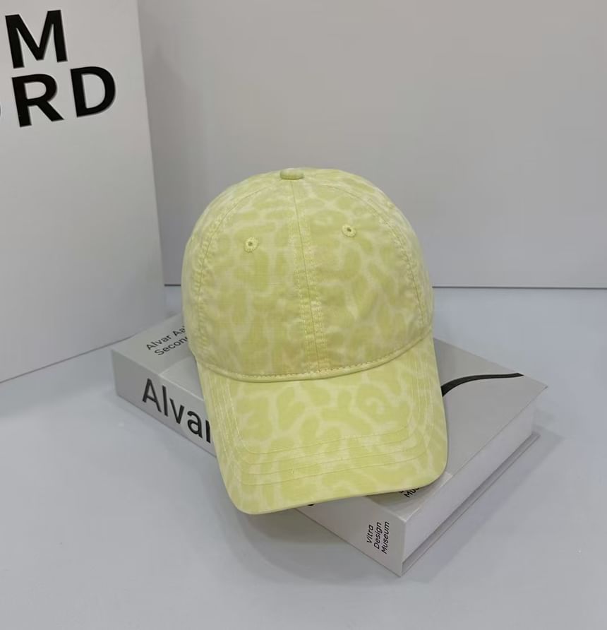 Baseball Print Leopard Cap
