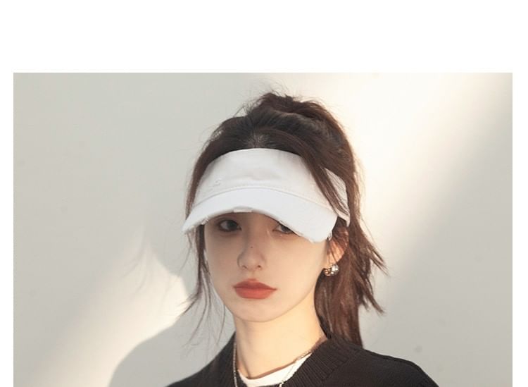 Sun Plain Visor Distressed