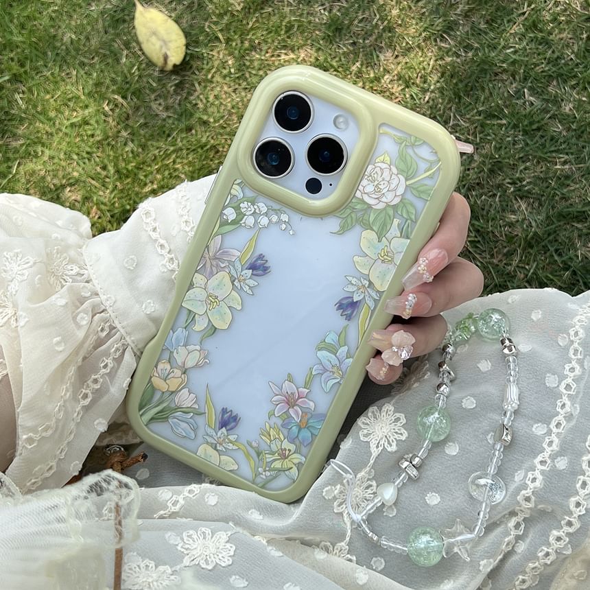 Phone Transparent Case Floral