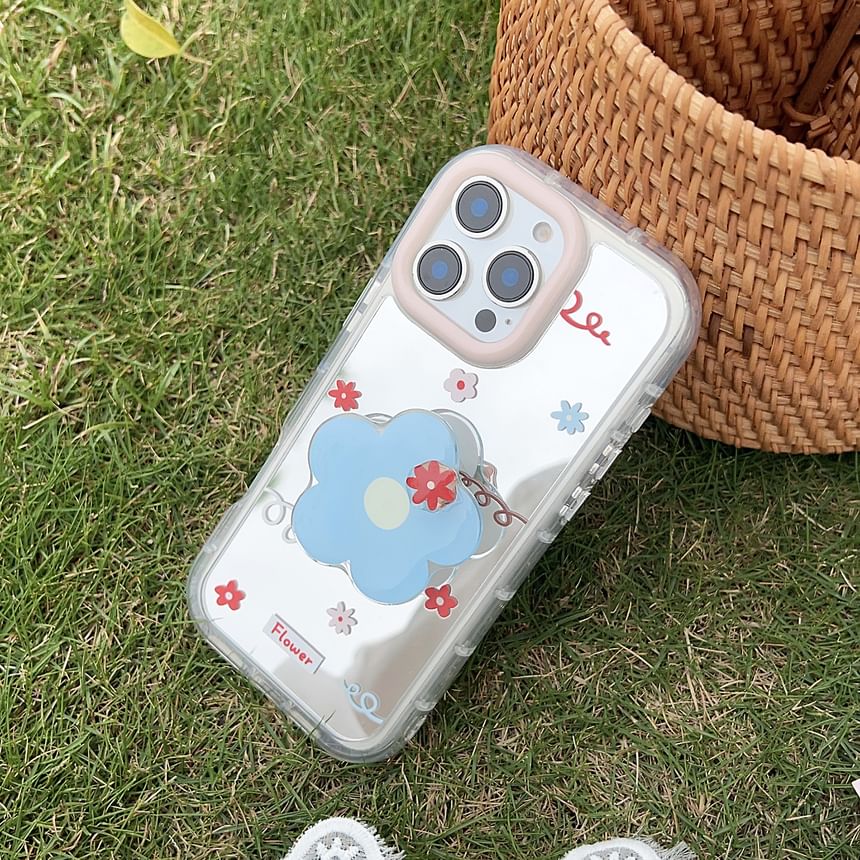 Floral Case Phone Mirrored