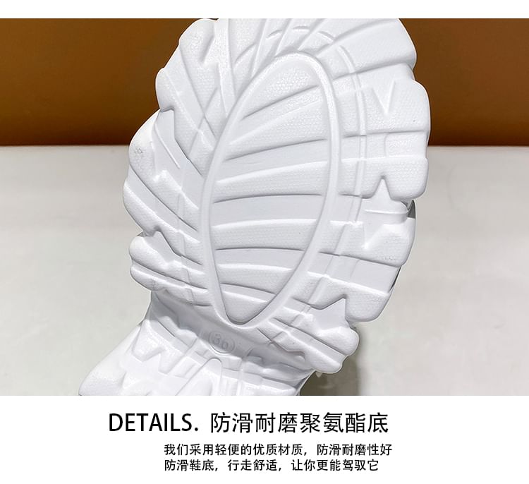 Platform Sandals Rhinestone Strappy Chunky Heel