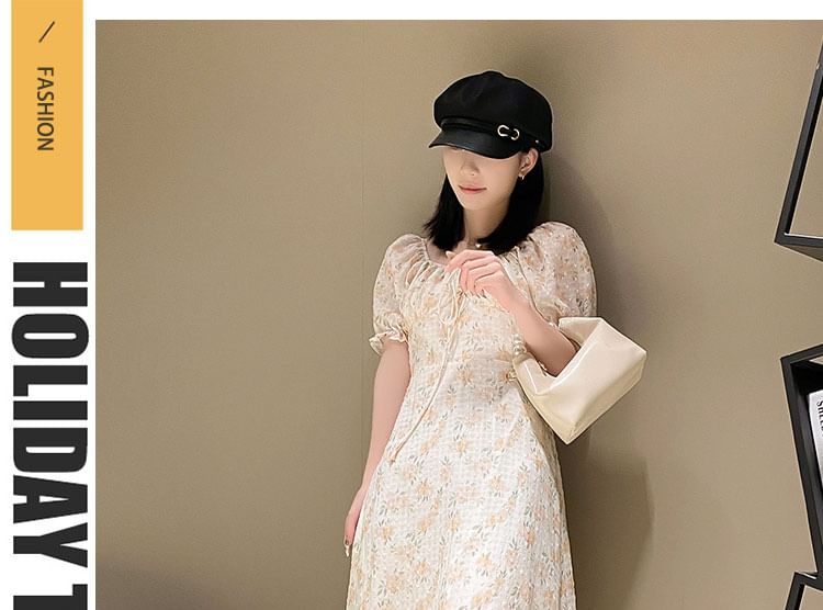 Slide Flower Platform Sandals