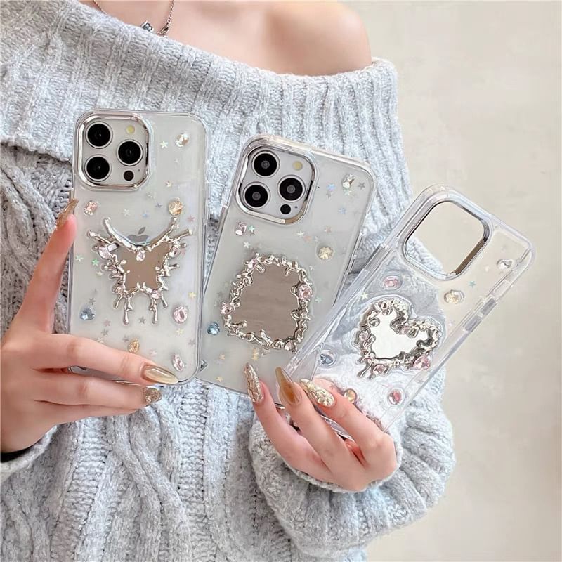 Case Rhinestone Mirror iPhone