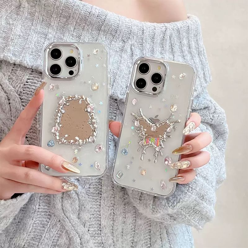 Case Rhinestone Mirror iPhone