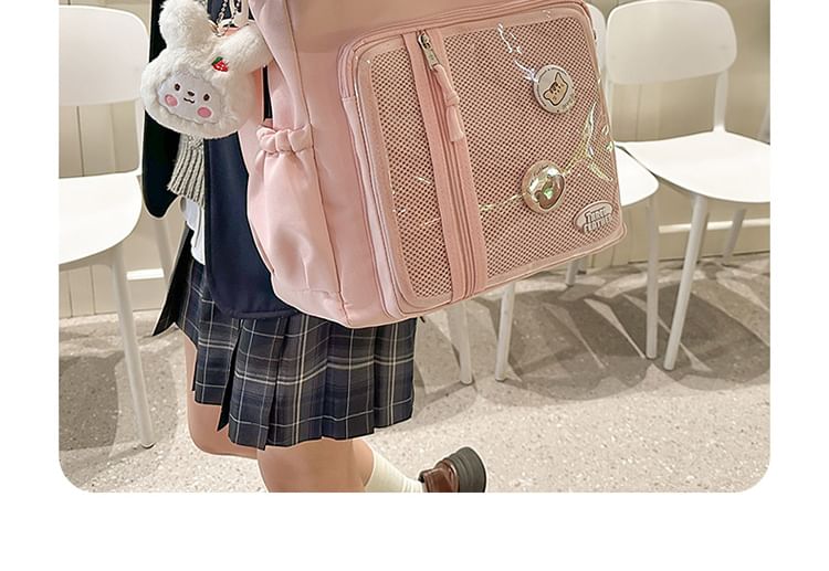 Tote Set: + Bag Gingham Multi-Pocket Badge