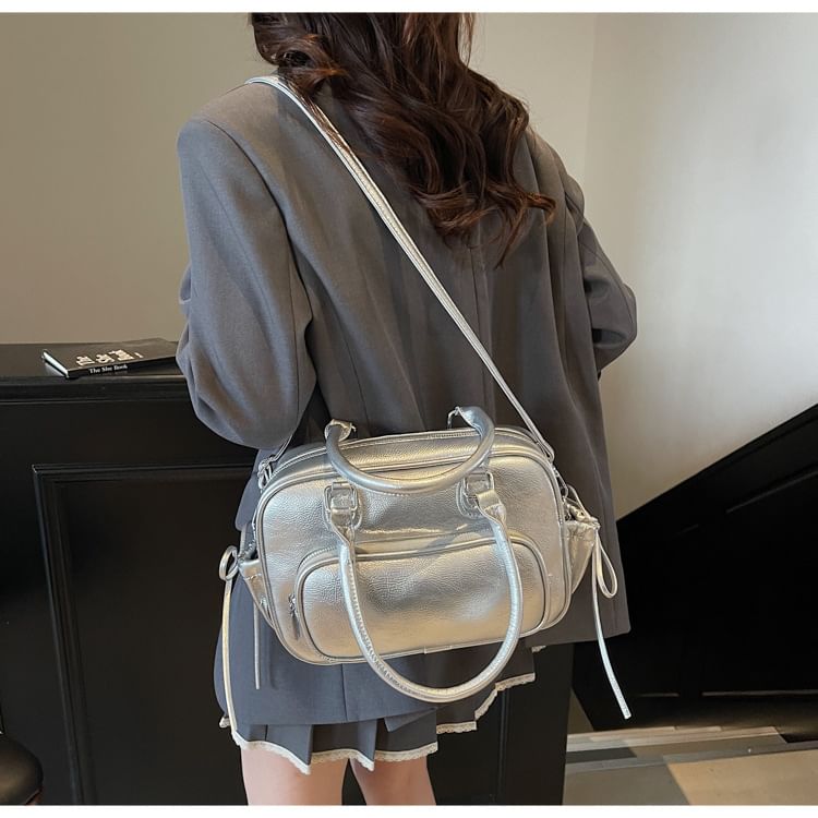 Multi-Way Multi-Pocket Faux Backpack Leather