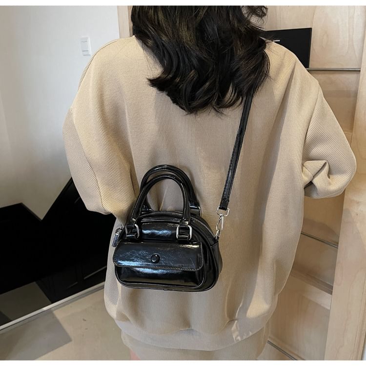 Faux Bag Crossbody Multi-Pocket Leather