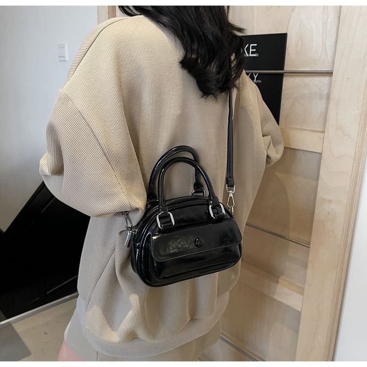 Faux Bag Crossbody Multi-Pocket Leather