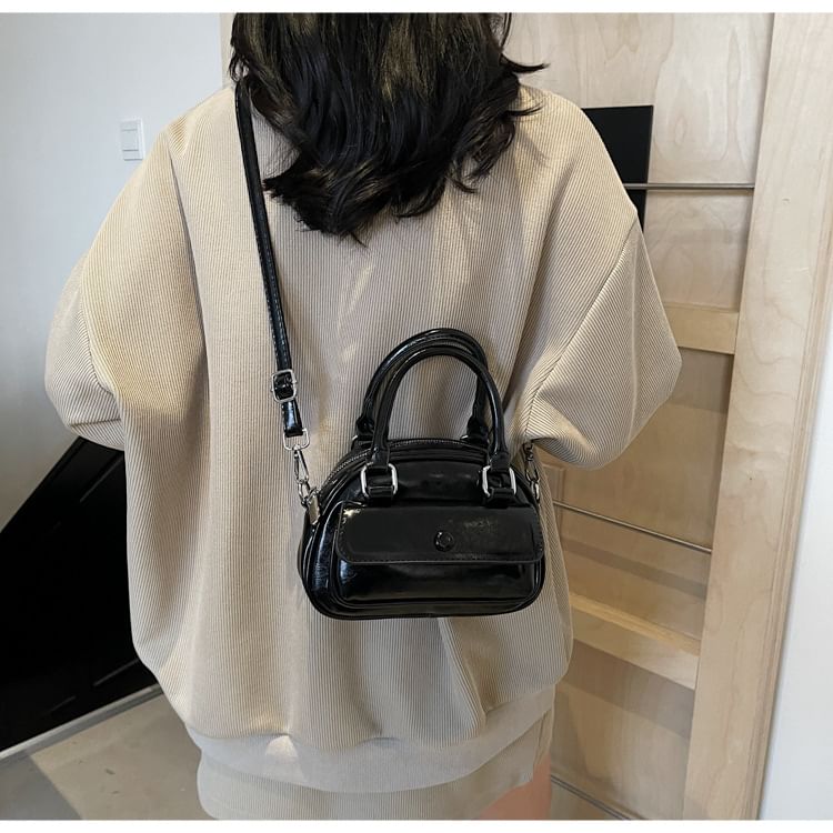 Faux Bag Crossbody Multi-Pocket Leather