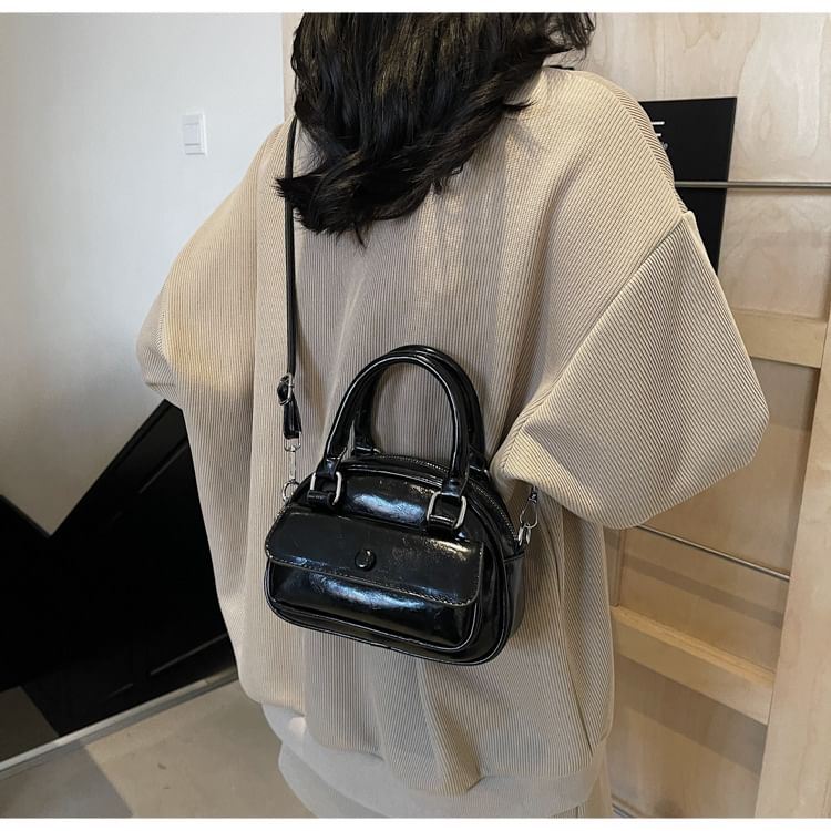 Faux Bag Crossbody Multi-Pocket Leather