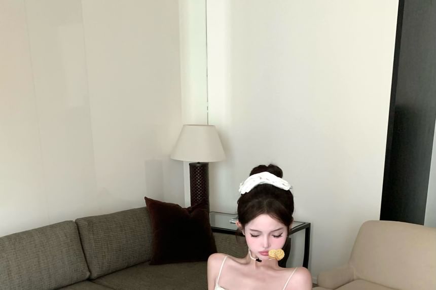 / V-Neck Waist Panel Camisole Mesh Tiered Lace Cardigan Shorts Button Top High Pointelle Satin Plain