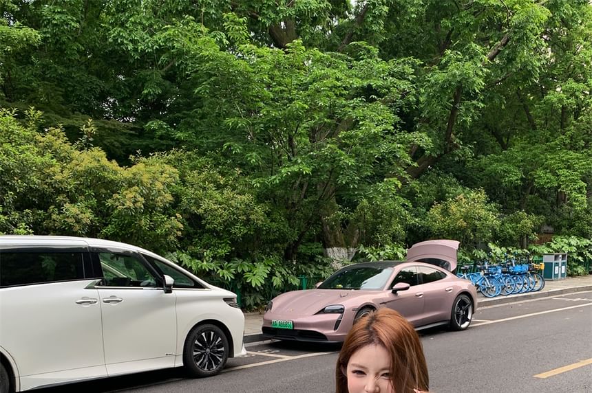 Lace Crop Waist Shoulder Skirt Pencil Panel Cold Set: Sleeveless Mini + Top High