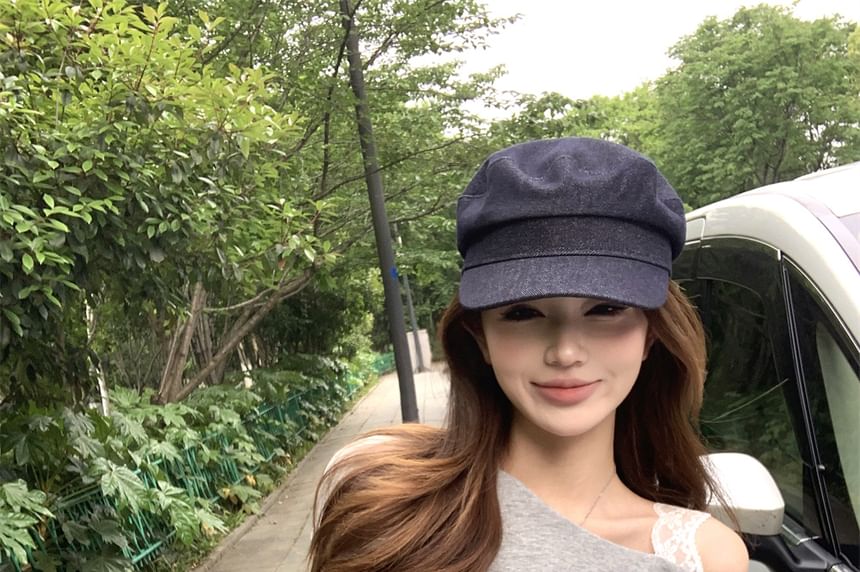 Lace Crop Waist Shoulder Skirt Pencil Panel Cold Set: Sleeveless Mini + Top High