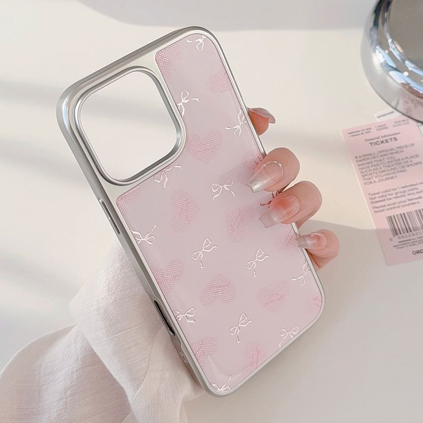 Bow Case Heart Phone