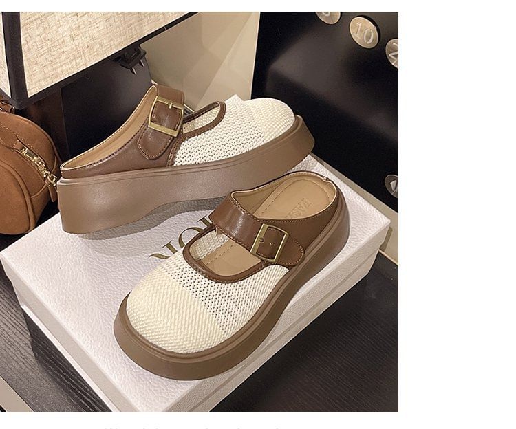 Jane Mules Mesh Platform Mary