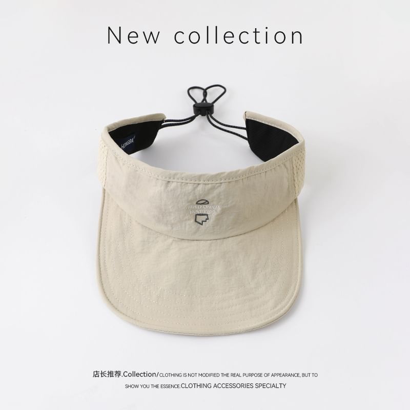 Lettering Visor Embroidered