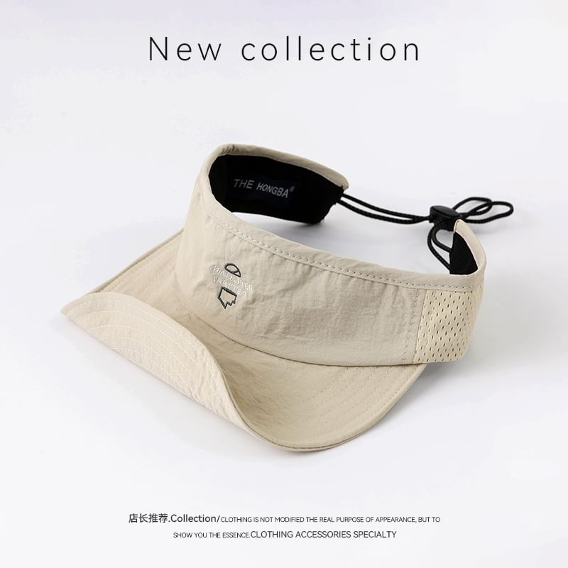 Lettering Visor Embroidered