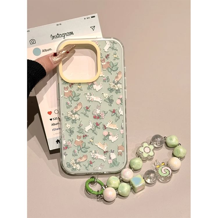 Case Strap Rabbit / Set Print Phone