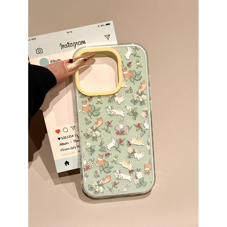 Case Strap Rabbit / Set Print Phone