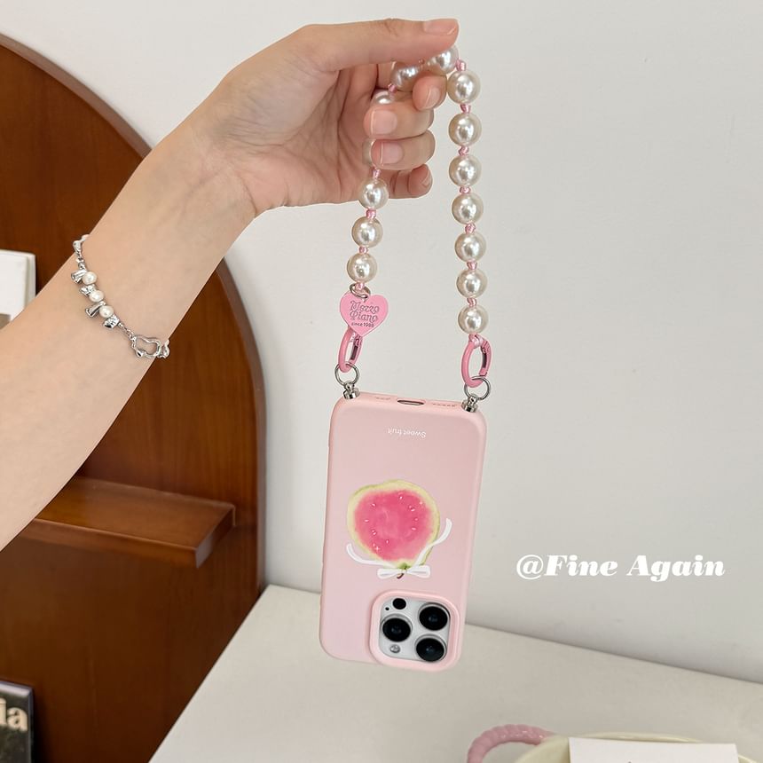 Printed / Case Phone Strap Set Bead