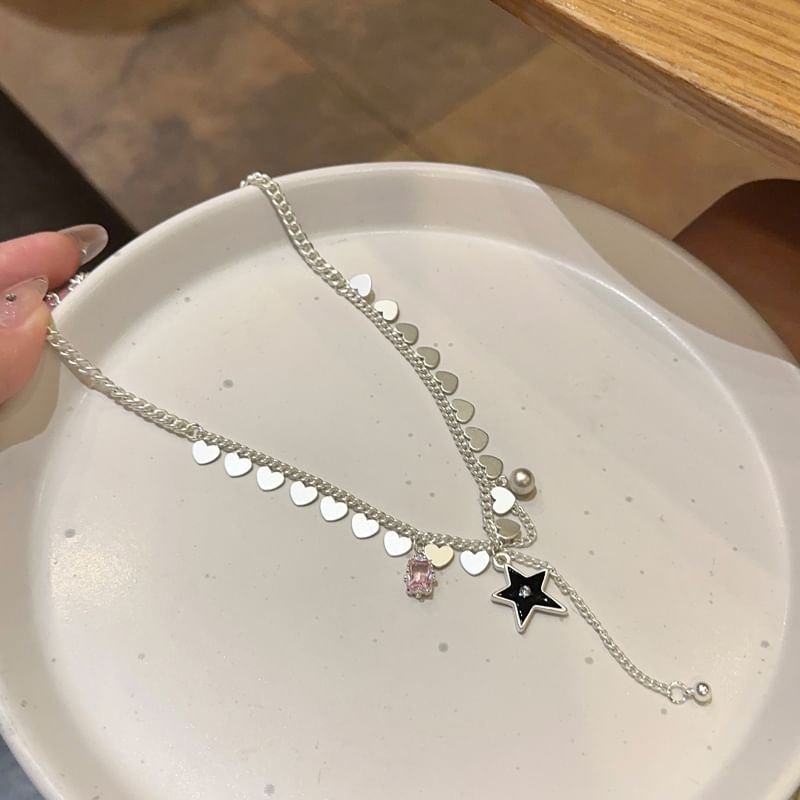Pendant Star Lariat Necklace