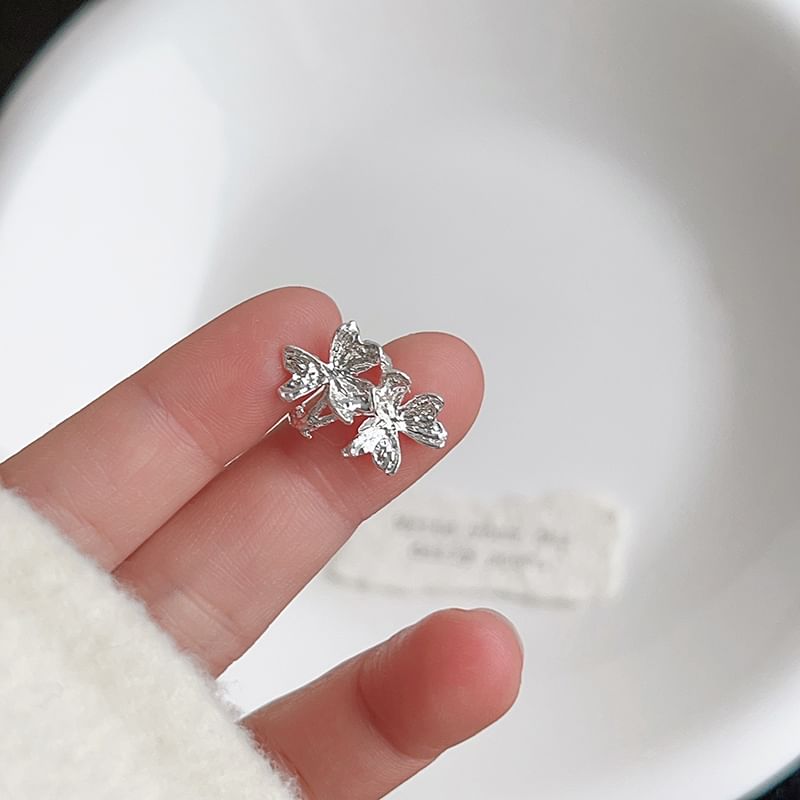 Ear Leaf Cuff Rhinestone