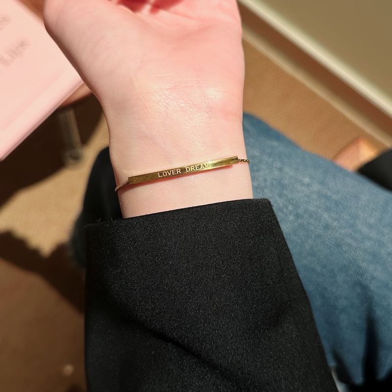 Bracelet Lettering Metal