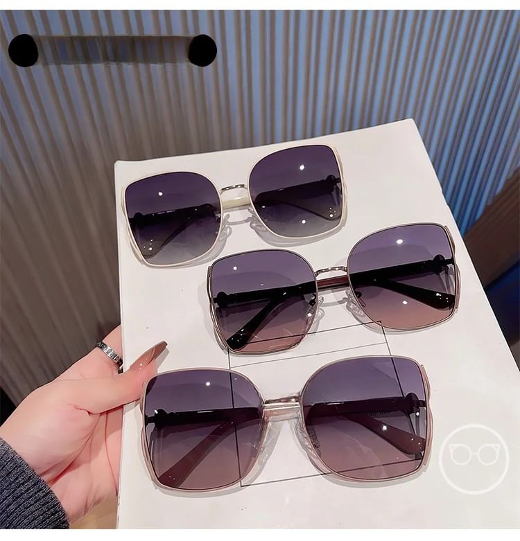 Cleaning Square Pouch Sunglasses Cloth Polished Case Metal Frame / Oversized Set