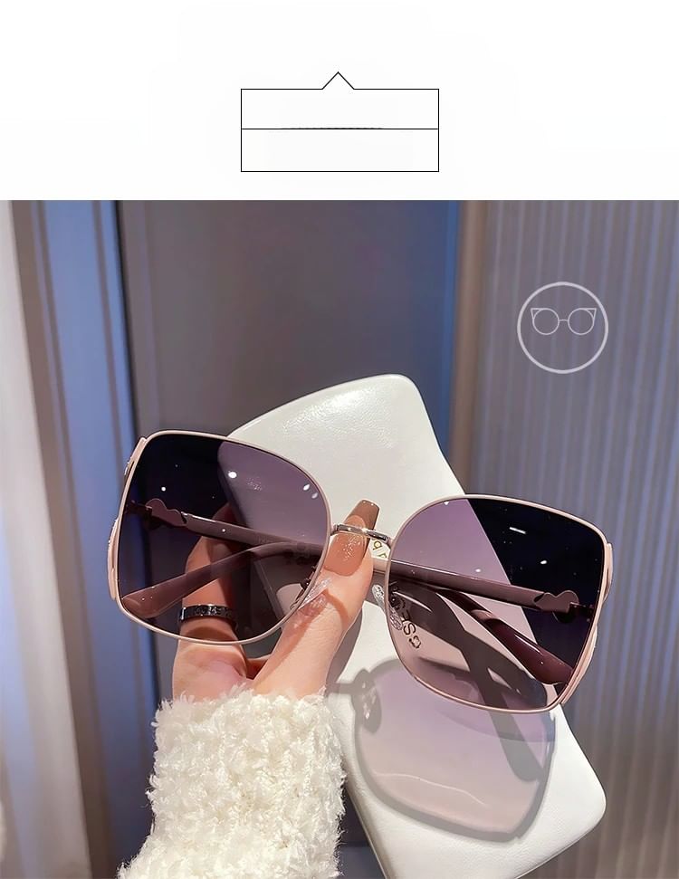 Cleaning Square Pouch Sunglasses Cloth Polished Case Metal Frame / Oversized Set