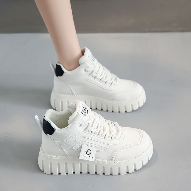 Top High Panel Sneakers Platform