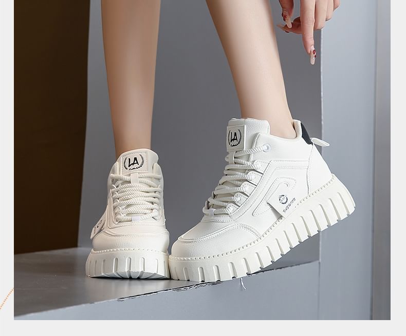 Top High Panel Sneakers Platform