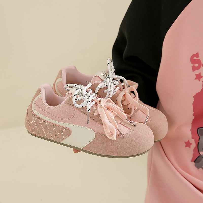 Quilted Panel Sneakers