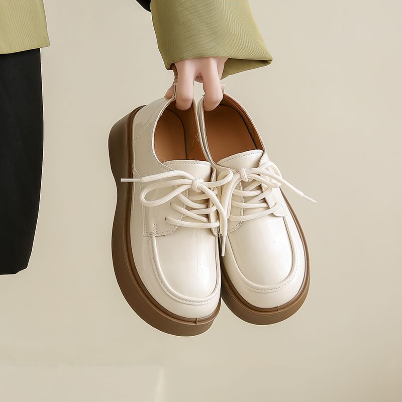 Lace Shoes Up Platform
