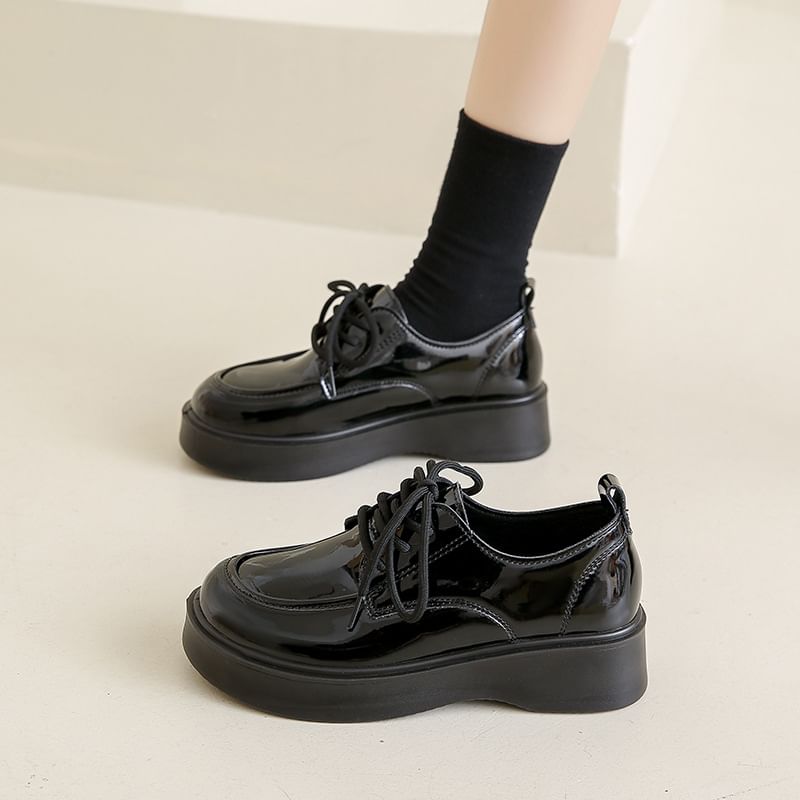 Lace Shoes Up Platform