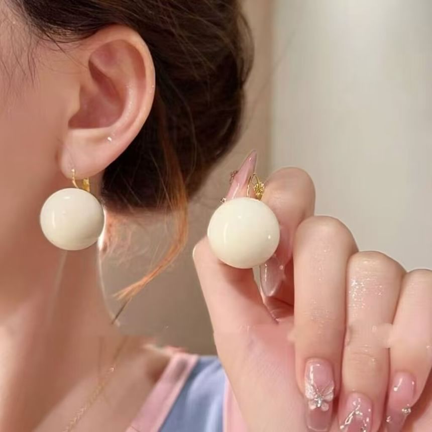 Alloy Bead Drop Earring