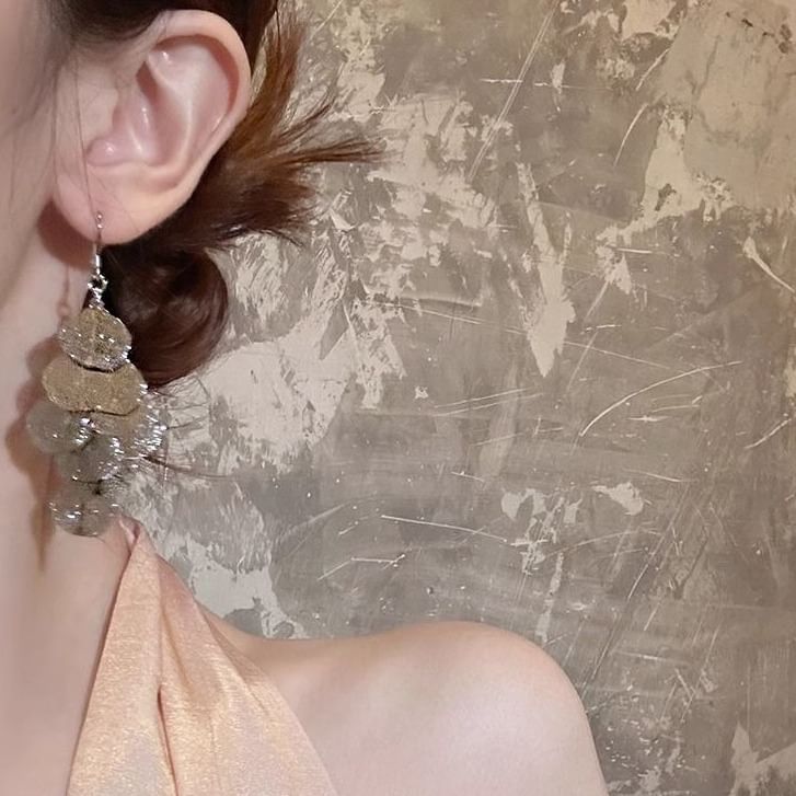 Chandelier Alloy Leaf Earring