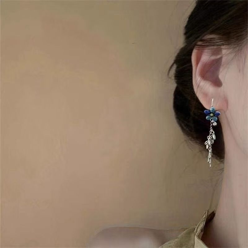 Earring Alloy Floral Dangle