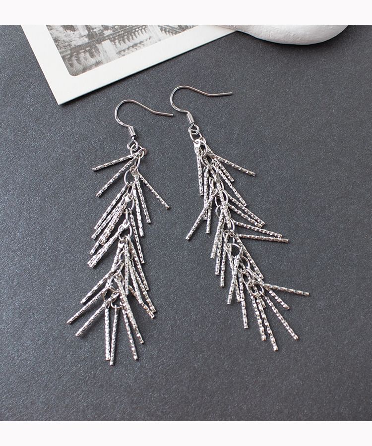 Drop Clip-On Earring / Fringed