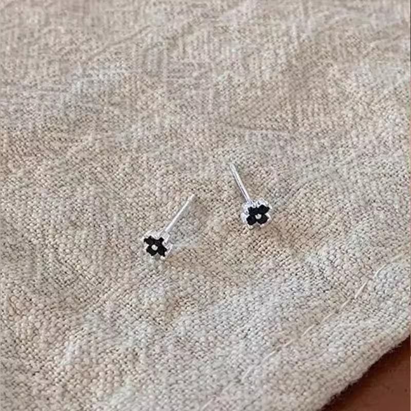 Earring Flower Stud Rhinestone