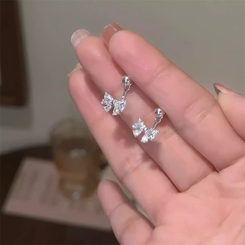 Rhinestone Bow Jacket Ear