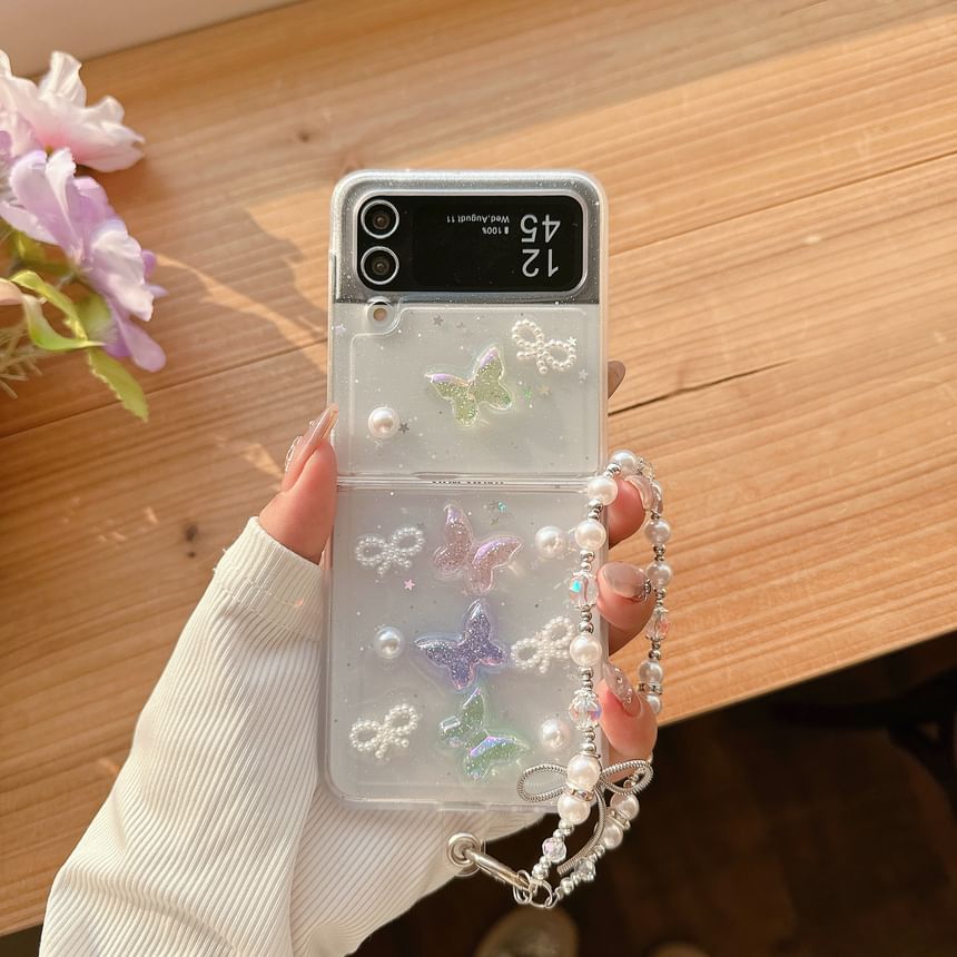 Butterfly Phone Case Strap / Set- Samsung Flip